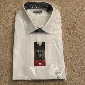 Van Heusen Flex Fit white dress shirt, 17.5/34/35